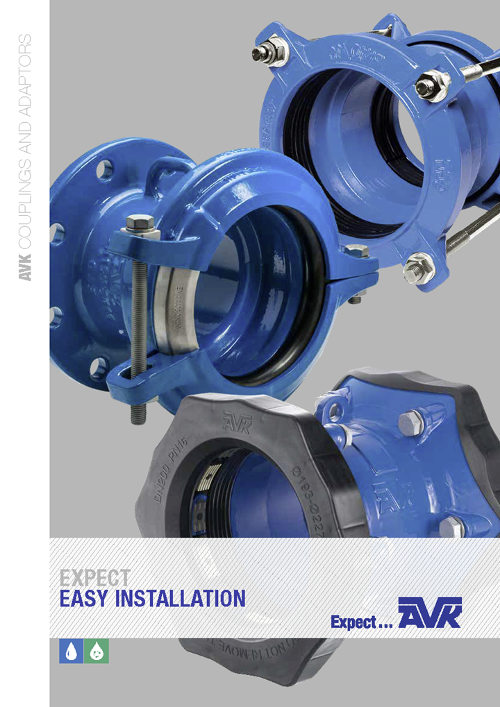 AVK brochure about couplings and adaptors 